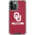 University of Oklahoma Sooners iPhone 13 Pro Max Clear Case
